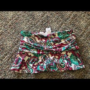 Lands End swim skirt.
